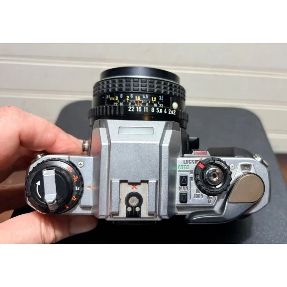 Pentax Program Plus 35mm SLR Film Camera with 50mm f2 Prime Lens - Tested